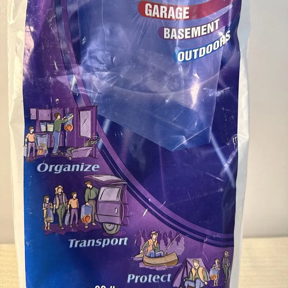 Ziploc Heavy Duty Big Bags 4 Count EXTRA LARGE 12 Gallon- 24” X 21 3/8” New